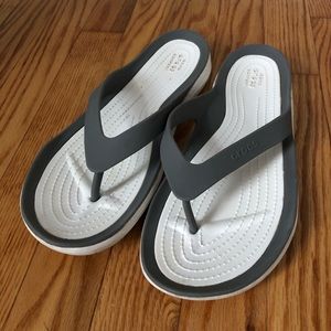 Gray Flip-flop Crocs